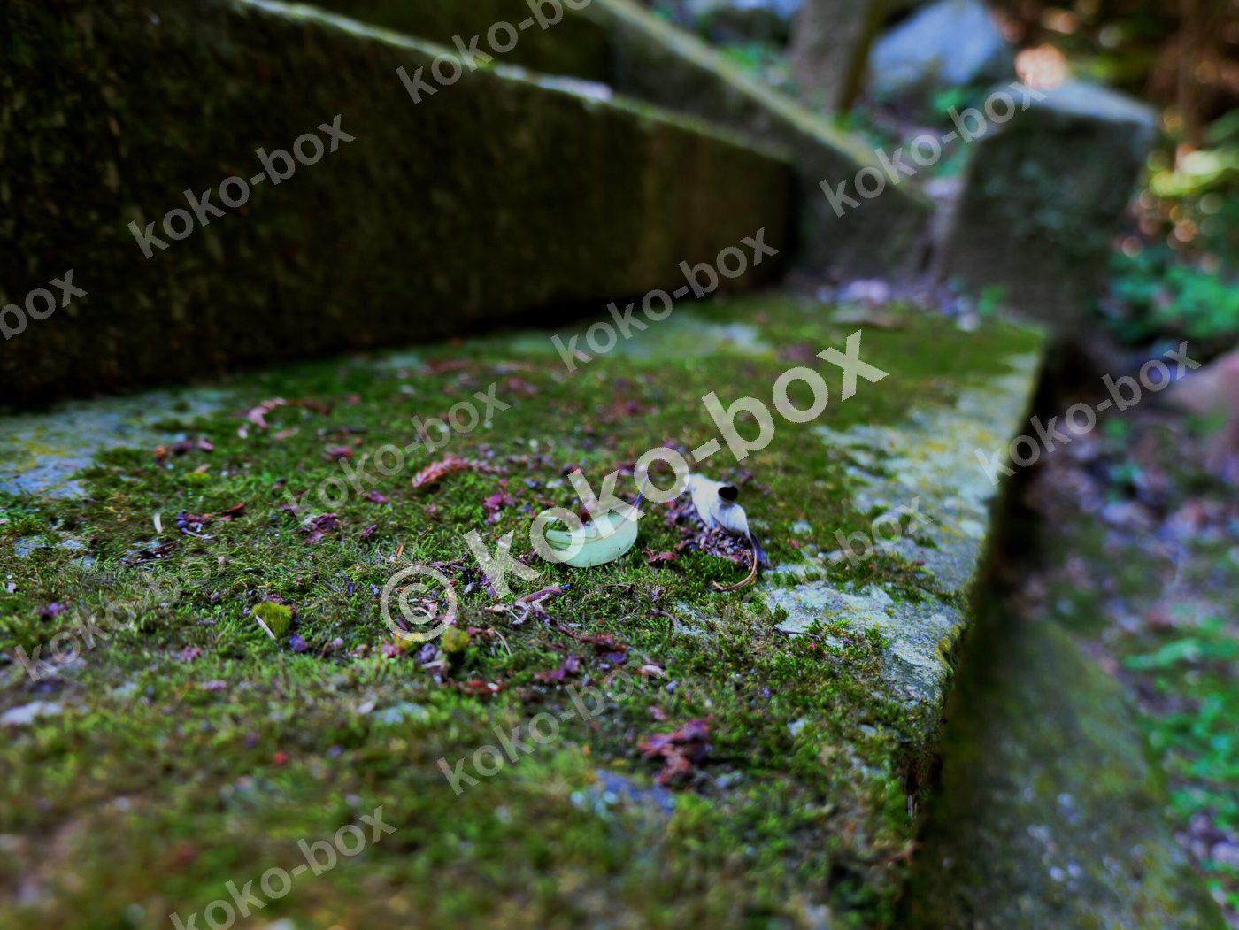 厳かな雰囲気の神社階段 神秘的な風景 横位置写真素材